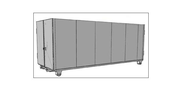 Smooth Sided Roll-Off Storage Container 